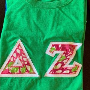 Delta Zeta Stiched Letters